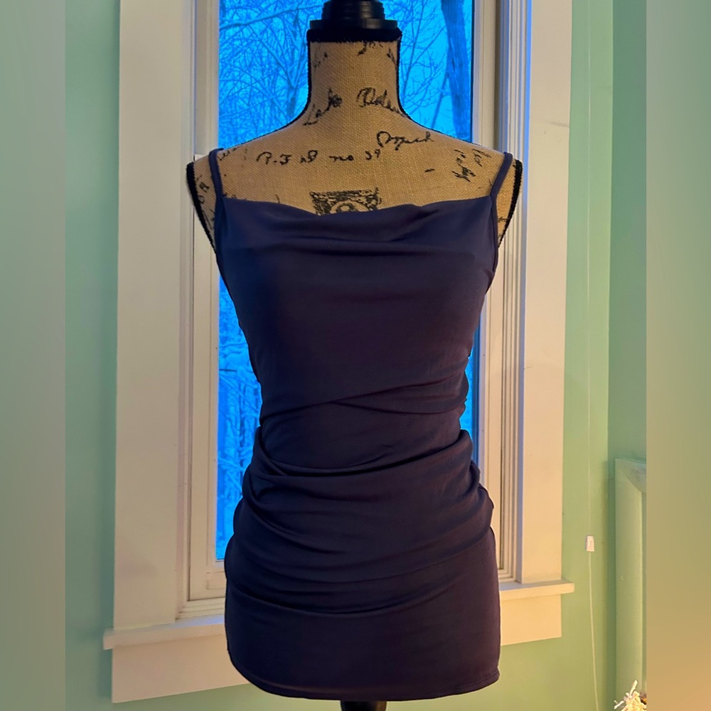 Blue mini tight body con Dress from Forever 21